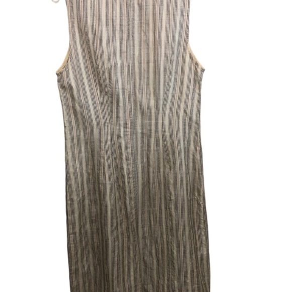 J Peterman Sleeveless Silk Long Tunic Duster Cardigan Button Front Women’s Small - Picture 9 of 15